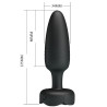 Pretty Love - Tarion Plug Anal Avec Lumière Led Noir 12,5 Cm